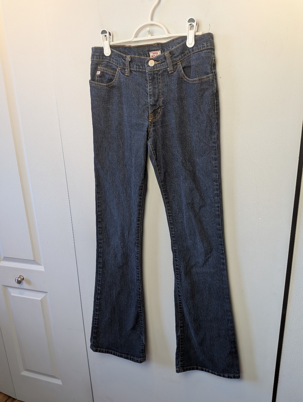MISS SIXTY Flare Women Jeans Size 28 Low Rise Blue Color Made In Italy Y2K